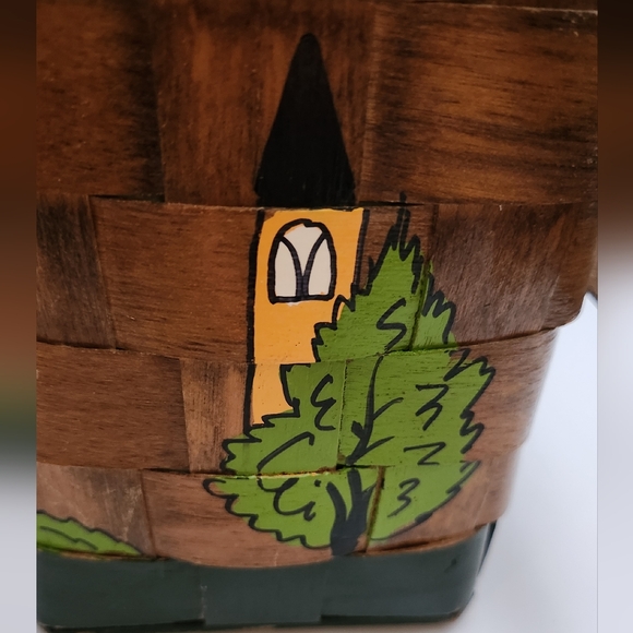 Vintage Gary Gail Dallas Wooden Purse 9 X 9.5 X 5.5 - Picture 13 of 16